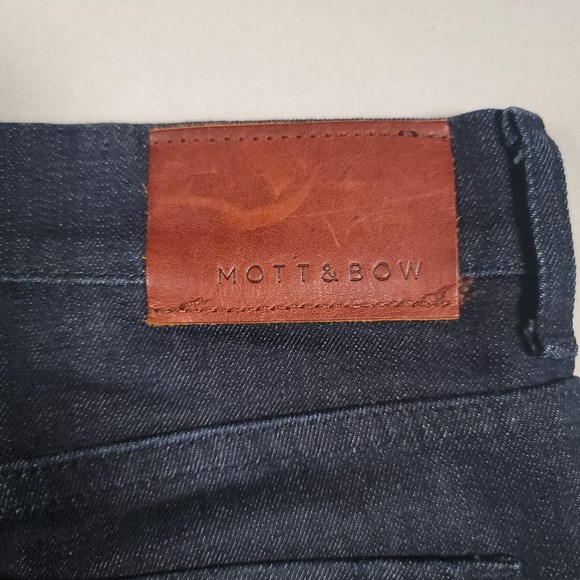 Mott & Bow Men Crosby Skinny Jeans 34x34 Dark Wash Stretch Denim - Picture 14 of 15